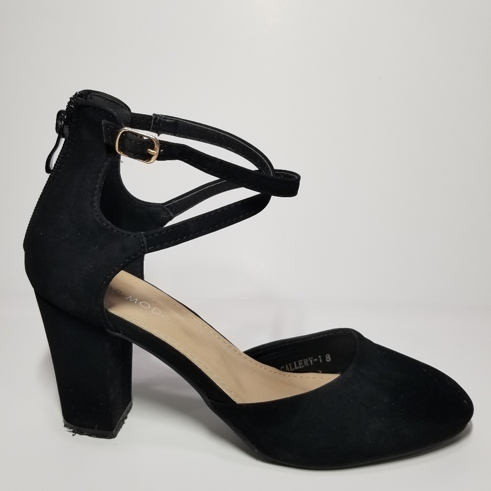 🚫SOLD🚫TOPModa▪︎Suede Chunky Heels